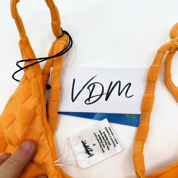 VDM orange checkered bikini top - Picture 4 of 4